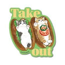 MOFUSAND:MOF-019 Die Cut Sticker Take out