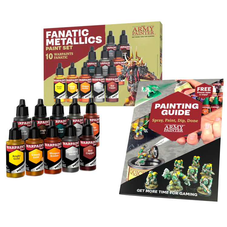 Army Painter Warpaints Fanatic: Metallics Acrylic Paint Set (10 Colors) 18ml