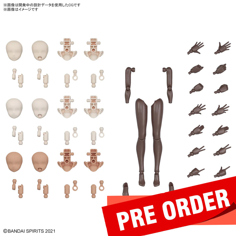 [New! Pre-Order] 30MS OB-18 Option Body Parts Arm & Leg Parts [Brown]