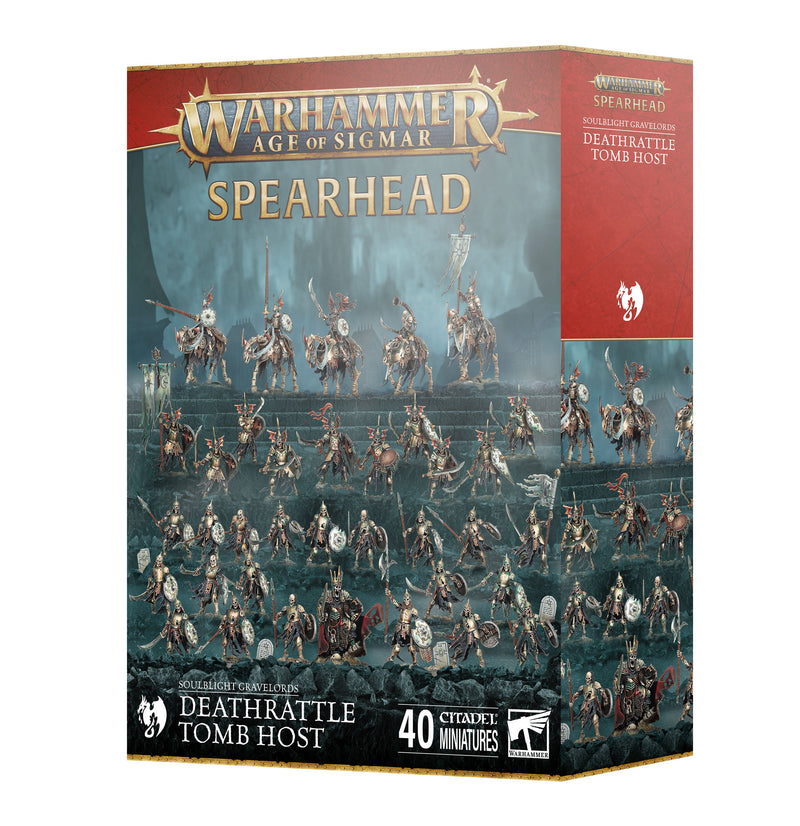 [Launch Date 9/27] Warhammer Age of Sigmar: Spearhead: Soulblight Gravelords: Deathrattle Tomb Host