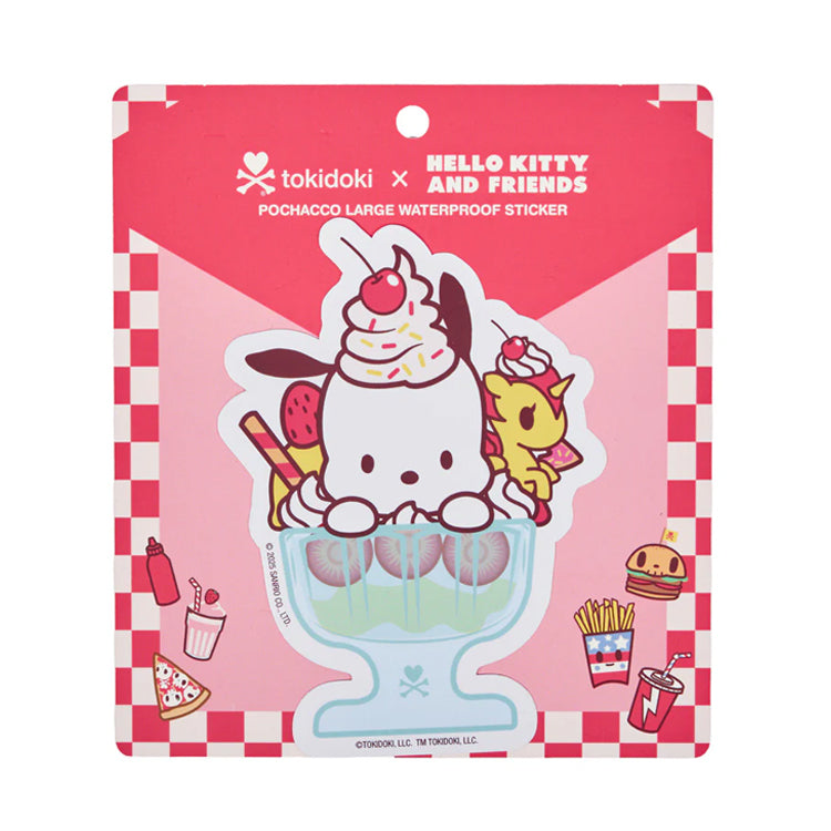 Tokidoki x Hello Kitty & Friends Fast Food Sticker - Pochacco