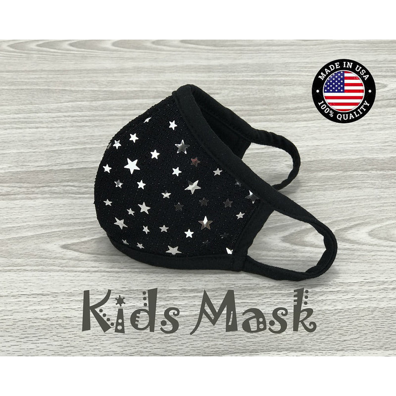 Washable Cotton Face Mask Kids size - Star