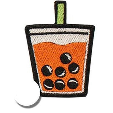 Fantastic Fam Patch - Orange Boba Cup