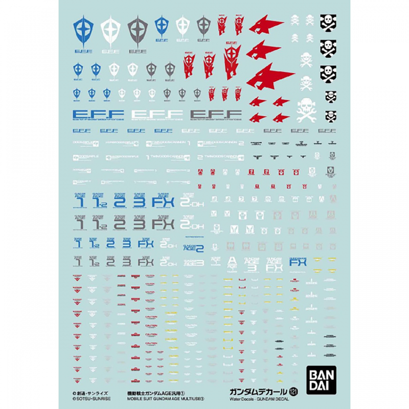 Gundam Decal 121 Gundam AGE Multiuse 1